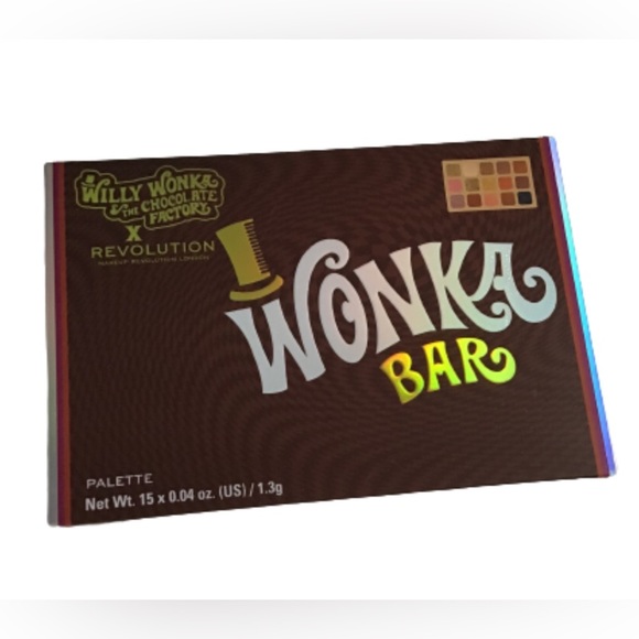 Palette De Fards à Paupières Wonka Bar - Tons Chocolat, Bronze, Brun Et Or, Effet Mat Et Pailleté, Longue Tenue